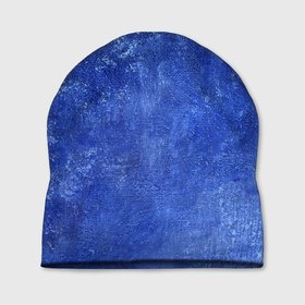 Шапка 3D с принтом Ночная синева в Санкт-Петербурге, 100% полиэстер | универсальный размер, печать по всей поверхности изделия | акварель | арт | краски | мазки | мазки красок | рисунок | рисунок акварелью | рисунок красками