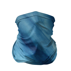 Бандана-труба 3D с принтом Голубой мрамор в Санкт-Петербурге, 100% полиэстер, ткань с особыми свойствами — Activecool | плотность 150‒180 г/м2; хорошо тянется, но сохраняет форму | акварель | арт | краски | мазки | мазки красок | мрамор | рисунок | рисунок акварелью | рисунок красками | синий