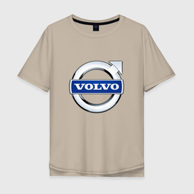 Мужская футболка хлопок Oversize с принтом Volvo, логотип в Белгороде, 100% хлопок | свободный крой, круглый ворот, “спинка” длиннее передней части | abstract | auto | brand | car | carbon | geometry | sport | volvo | абстракция | авто | автомобиль | автомобильные | бренд | вольва | вольво | геометрия | классика | машины | спорт | текстура