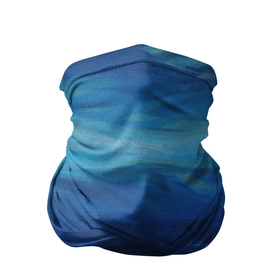 Бандана-труба 3D с принтом Акварельное море в Тюмени, 100% полиэстер, ткань с особыми свойствами — Activecool | плотность 150‒180 г/м2; хорошо тянется, но сохраняет форму | акварель | арт | вода | краски | мазки | мазки красок | море | рисунок | рисунок акварелью | рисунок красками | тёмная вода