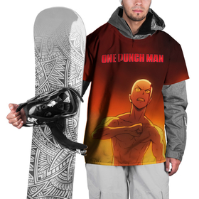 Накидка на куртку 3D с принтом Сайтама в огне One Punch Man , 100% полиэстер |  | hagemanto | one punch man | one punchman | onepunchman | saitama | sensei | аниме | ван панч мен | ванпанчмен | лысый плащ | манга | сайтама | сильнейший человек | учитель | человек одинудар | человек одного удара