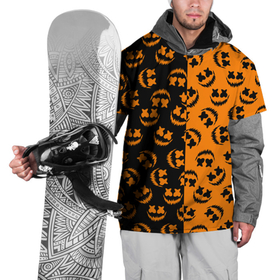 Накидка на куртку 3D с принтом УЛЫБКА ТЫКВЫ   ХЕЛЛОУИН в Курске, 100% полиэстер |  | bats | bones | ghost | halloween | pumpkin | skull | кости | летучие мыши | приведение | призрак | скелет | тыква | хеллоуин | хоррор | хэллоуин