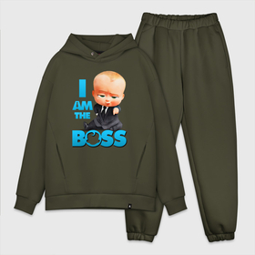 Мужской костюм хлопок OVERSIZE с принтом Босс Молокосос   I am the Boss в Белгороде,  |  | boss baby | i am the boss | босс | босс молокосос | бэби босс | директор | малыш | мультфильмы | начальник | ребёнок | тед | я тут главный
