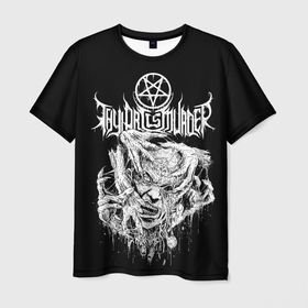 Мужская футболка 3D с принтом Thy Art Is Murder   Hate в Екатеринбурге, 100% полиэфир | прямой крой, круглый вырез горловины, длина до линии бедер | Тематика изображения на принте: death metal | deathcore | hate | human target | thy art is murder | группы | дэткор | метал | музыка | рок