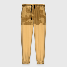 Мужские брюки 3D с принтом Песочный в Кировске, 100% полиэстер | манжеты по низу, эластичный пояс регулируется шнурком, по бокам два кармана без застежек, внутренняя часть кармана из мелкой сетки | желтый | камуфляж | песочный | пестрое | яркий