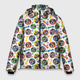 Мужская зимняя куртка 3D с принтом Далматинец (красочный дизайн) в Тюмени, верх — 100% полиэстер; подкладка — 100% полиэстер; утеплитель — 100% полиэстер | длина ниже бедра, свободный силуэт Оверсайз. Есть воротник-стойка, отстегивающийся капюшон и ветрозащитная планка. 

Боковые карманы с листочкой на кнопках и внутренний карман на молнии. | animal | dalmatian | dog | барбос | бобик | год собаки | долматинец | друг человека | животное | зверь | ищейка | кинолог | кость | лайка | лапы | пес | собака | собачка | хищник | четвероногий | шарик | щенок