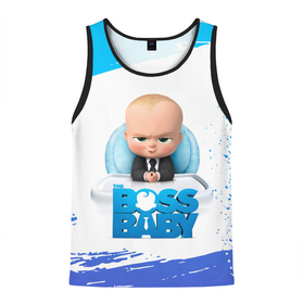 Мужская майка 3D с принтом The Boss Baby (Босс Молокосос) в Белгороде, 100% полиэстер | круглая горловина, приталенный силуэт, длина до линии бедра. Пройма и горловина окантованы тонкой бейкой | boss baby | cartoon | the boss baby | босс молокосос | малой | мелкий | молокосос | мултик | мульт | мультфильм | пёсико