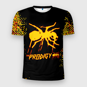 Мужская футболка 3D Slim с принтом The Prodigy | логотип , 100% полиэстер с улучшенными характеристиками | приталенный силуэт, круглая горловина, широкие плечи, сужается к линии бедра | prodigy | the prodigy | дарование | музыка | чудо