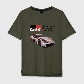 Мужская футболка хлопок Oversize с принтом Toyota Gazoo Racing Team, Finland , 100% хлопок | свободный крой, круглый ворот, “спинка” длиннее передней части | car | motorsport | power | racing | team | toyota | автомобиль | автоспорт | гонка | мощь | тойота