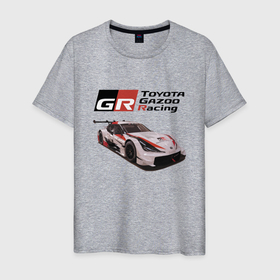 Мужская футболка хлопок с принтом Toyota Gazoo Racing Team, Finland , 100% хлопок | прямой крой, круглый вырез горловины, длина до линии бедер, слегка спущенное плечо. | car | motorsport | power | racing | team | toyota | автомобиль | автоспорт | гонка | мощь | тойота