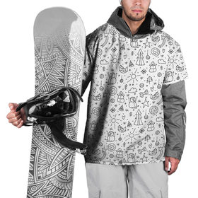 Накидка на куртку 3D с принтом Зимнее дудл настроение в Белгороде, 100% полиэстер |  | бант | бантик | дудл | дудлики | елка | елочка | колокольчик | кот | нарисованный | облако | от руки | сердечко | сердце | снег | снеговик | снежинка | солнце | шарик