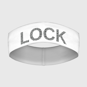 Повязка на голову 3D с принтом QR Lockdown (англ) ,  |  | covid | lockdown | qrкод | коронавирус | минимализм