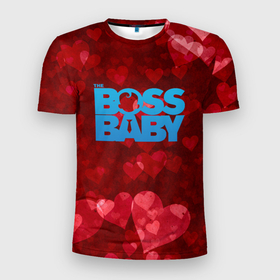 Мужская футболка 3D Slim с принтом The Boss Baby Love в Петрозаводске, 100% полиэстер с улучшенными характеристиками | приталенный силуэт, круглая горловина, широкие плечи, сужается к линии бедра | Тематика изображения на принте: boss baby | cartoon | the boss baby | босс молокосос | малой | мелкий | молокосос | мултик | мульт | мультфильм | пёсико