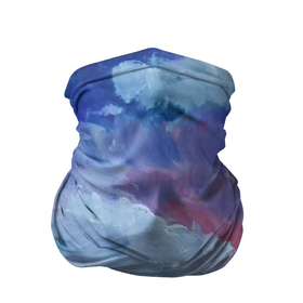 Бандана-труба 3D с принтом Гуашевые облака в Петрозаводске, 100% полиэстер, ткань с особыми свойствами — Activecool | плотность 150‒180 г/м2; хорошо тянется, но сохраняет форму | акварель | арт | гуашь | краски | мазки | мазки красок | облака | облако | природа | природа красками | рисунок | рисунок акварелью | рисунок красками