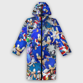 Дождевик унисекс 3D с принтом SONIC СИНИЙ ЁЖ СОНИК в городе Новоалтайск,  |  | animal | games | hedgehog | sega | sonic | speed | speed sonic | быстрый ёж | ёж | ёжик | игры | персонаж | сега | синий ёж | скорость | соник