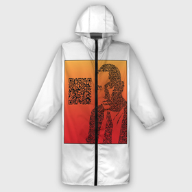 Дождевик унисекс 3D с принтом QR Маяковский в Рязани,  |  | qr код | qrкод | арт | маяковский | поэт | стихи