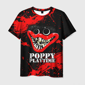 Мужская футболка 3D с принтом ХАГГИ ВАГГИ ( Poppy Playtime) в Кировске, 100% полиэфир | прямой крой, круглый вырез горловины, длина до линии бедер | poppy playtime | игра | кукла | монстр | плэйтайм | попи плей тайм | попи плэй тайм | попиплейтам | попиплэйтайм | поппи плейтайм | поппиплэйтайм | хагги вагги | хаги ваги | хоррор