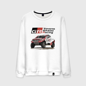 Мужской свитшот хлопок с принтом Toyota Gazoo Racing Team, Finland Motorsport в Тюмени, 100% хлопок |  | car | finland | motorsport | off road | power | racing | team | toyota | гонка | тойота | финляндия