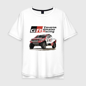 Мужская футболка хлопок Oversize с принтом Toyota Gazoo Racing Team, Finland Motorsport , 100% хлопок | свободный крой, круглый ворот, “спинка” длиннее передней части | car | finland | motorsport | off road | power | racing | team | toyota | гонка | тойота | финляндия