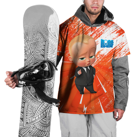 Накидка на куртку 3D с принтом Босс Молокосос   Boss Baby , 100% полиэстер |  | baby | babycorp | boss | босс | бэбикорп | молокосос | темплтон