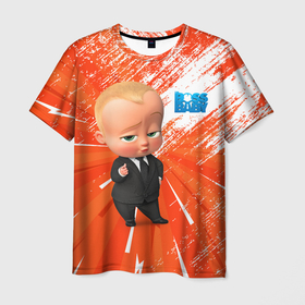 Мужская футболка 3D с принтом Босс Молокосос   Boss Baby в Новосибирске, 100% полиэфир | прямой крой, круглый вырез горловины, длина до линии бедер | baby | babycorp | boss | босс | бэбикорп | молокосос | темплтон
