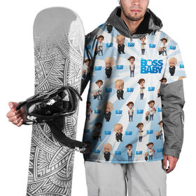Накидка на куртку 3D с принтом Boss Baby (pattern) в Петрозаводске, 100% полиэстер |  | baby | babycorp | boss | босс | бэбикорп | молокосос | темплтон | тим