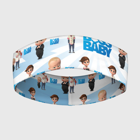 Повязка на голову 3D с принтом Boss Baby (pattern) в Новосибирске,  |  | baby | babycorp | boss | босс | бэбикорп | молокосос | темплтон | тим