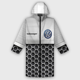 Дождевик унисекс 3D с принтом Volkswagen | Стальная решетка в городе Новоалтайск,  |  | das auto | golf | logo | polo | tuareg | volkswagen | volkswagen  с | vw | дас авто | железная | железная решетка | железо | лого | логотип | логотип фольксваген | пассат | поло | сс | сталь | стальная решетка