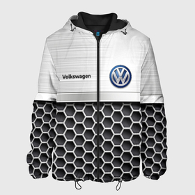 Мужская куртка 3D с принтом Volkswagen | Стальная решетка в Белгороде, ткань верха — 100% полиэстер, подклад — флис | прямой крой, подол и капюшон оформлены резинкой с фиксаторами, два кармана без застежек по бокам, один большой потайной карман на груди. Карман на груди застегивается на липучку | das auto | golf | logo | polo | tuareg | volkswagen | volkswagen  с | vw | дас авто | железная | железная решетка | железо | лого | логотип | логотип фольксваген | пассат | поло | сс | сталь | стальная решетка