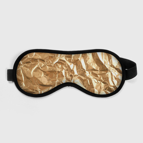 Маска для сна 3D с принтом Мятая Фольга в Екатеринбурге, внешний слой — 100% полиэфир, внутренний слой — 100% хлопок, между ними — поролон |  | золотая фольга | золотой фон | мятая фольга | принт | фольга