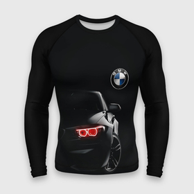 Мужской рашгард 3D с принтом BMW МИНИМЛ в Курске,  |  | автомобиль | бмв | логотип | марка | машина | неон