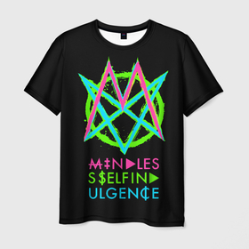 Мужская футболка 3D с принтом Mindless Self Indulgence ( MSI ) в Белгороде, 100% полиэфир | прямой крой, круглый вырез горловины, длина до линии бедер | mindless self indulgence | msi | группы | музыка | панк | рок