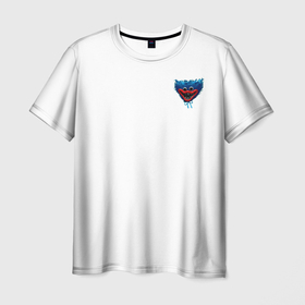 Мужская футболка 3D с принтом Хагги Вагги|Huggy Wuggy в Новосибирске, 100% полиэфир | прямой крой, круглый вырез горловины, длина до линии бедер | huggy | huggy wuggy | huggywuggy | хагги | хагги вагги