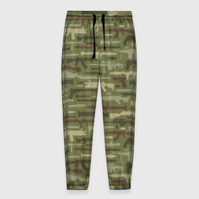 Мужские брюки 3D с принтом Оружие (камуфляж) в Тюмени, 100% полиэстер | манжеты по низу, эластичный пояс регулируется шнурком, по бокам два кармана без застежек, внутренняя часть кармана из мелкой сетки | 23 февраля | 9 мая | camouflage | military | автомат | армия | боец | вдв | винтовка | вмф | воин | война | вооруженные силы | гранатомет | гру | защитник отечества | калашников | камуфляж | кгб | мвд | милитари | мчс