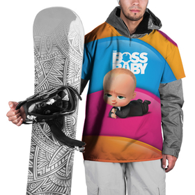 Накидка на куртку 3D с принтом Boss baby rainbow в Кировске, 100% полиэстер |  | baby | boss | boss baby | босс | босс молокосос | маленький босс | малыш | мальчик | молокосос | ребенок