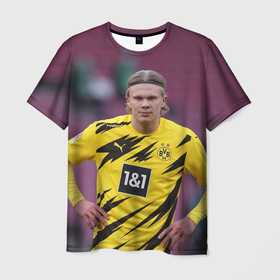 Мужская футболка 3D с принтом Erling Haaland , 100% полиэфир | прямой крой, круглый вырез горловины, длина до линии бедер | erling | haaland | боруссия | футбол | футболист | холан | холанд | холаннд | холланд | холланнд | эрлинг холанн | эрлинг холаннд