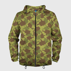 Мужская ветровка 3D с принтом FUCK (камуфляж) в Петрозаводске, 100% полиэстер | подол и капюшон оформлены резинкой с фиксаторами, два кармана без застежек по бокам, один потайной карман на груди | camouflage | disguise | hunting camouflage | khaki | maskhalat | military | military camouflage | военный камуфляж | камуфляж | маскировка | масхалат | милитари | отвали | охотничий камуфляж | прикол | средний палец | цвета хаки