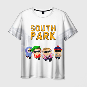 Мужская футболка 3D с принтом Метросексуалы Южного Парка в Курске, 100% полиэфир | прямой крой, круглый вырез горловины, длина до линии бедер | Тематика изображения на принте: cartman | eric cartman | eric theodore cartman | kenny mccormick | mckormick | south park | sp | the coon | енот | жиробас | жиртрест | картман | кеннет | кенни | маккормик | мультфильм | они уюили кени | саус парк | сауспарк | сволочи | стэн 