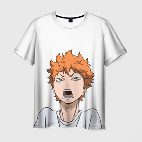 Мужская футболка 3D с принтом haikyuu , 100% полиэфир | прямой крой, круглый вырез горловины, длина до линии бедер | аниме | волейбол | хайкъю | хината | хината шое | шоё