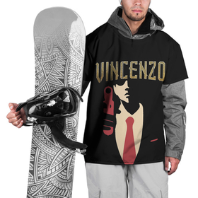 Накидка на куртку 3D с принтом Винченцо в Курске, 100% полиэстер |  | vincenzo | винценцо | галстук | кассано | пистолет | со джунки