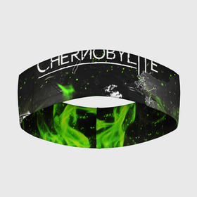 Повязка на голову 3D с принтом Chernobylite (зелёное пламя) в Белгороде,  |  | chernobylite | зона отчуждения | игры | сталкер | чаэс | чернобылит | чернобыль