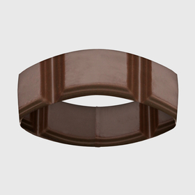 Повязка на голову 3D с принтом Шоколадная плитка в Курске,  |  | горький шоколад | плитка шоколада | темный шоколад | шоколад | шоколадная плитка