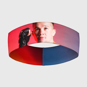 Повязка на голову 3D с принтом Пётр Ян в Санкт-Петербурге,  |  | Тематика изображения на принте: mma | no mercy | petr yan | беспощадный | мма | пётр ян