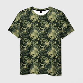 Мужская футболка 3D с принтом Крабы (камуфляж) в Белгороде, 100% полиэфир | прямой крой, круглый вырез горловины, длина до линии бедер | camouflage | crabs | disguise | hunting camouflage | khaki | lobster | maskhalat | military | military camouflage | военный камуфляж | дно | камуфляж | крабы | лобстер | маскировка | масхалат | милитари | море | морские жители | океан | омар