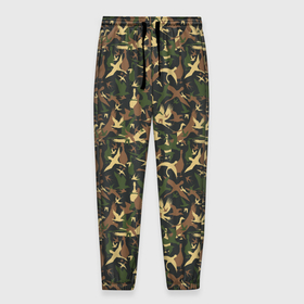 Мужские брюки 3D с принтом Птицы (камуфляж) в Белгороде, 100% полиэстер | манжеты по низу, эластичный пояс регулируется шнурком, по бокам два кармана без застежек, внутренняя часть кармана из мелкой сетки | bird | camouflage | crow | death | dis | evil | hunting camouflage | military camouflage | военный камуфляж | ворона | гуси | журавли | камуфляж | крылатые | крылья | ласточки | маскировка | масхалат | милитари | небесные | орёл
