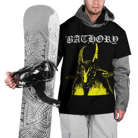 Накидка на куртку 3D с принтом Bathory , 100% полиэстер |  | bathory | black metal | bm | metal | trash metal | батори | батхори | бафори | блэк металл | бм | металл