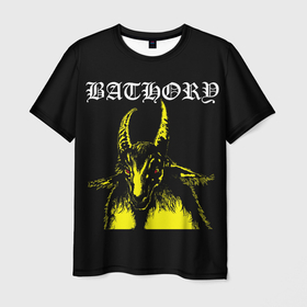 Мужская футболка 3D с принтом Bathory в Новосибирске, 100% полиэфир | прямой крой, круглый вырез горловины, длина до линии бедер | bathory | black metal | bm | metal | trash metal | батори | батхори | бафори | блэк металл | бм | металл