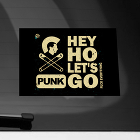 Наклейка на автомобиль с принтом Хэй хо летс го , ПВХ |  | alternative | music | punk | punkrock | ramones | ramons | rock | альтернатива | музыка | панк | панкрок | рамонс | рок
