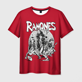 Мужская футболка 3D с принтом BW Ramones , 100% полиэфир | прямой крой, круглый вырез горловины, длина до линии бедер | alternative | music | punk | punkrock | ramones | ramons | rock | альтернатива | музыка | панк | панкрок | рамонс | рок