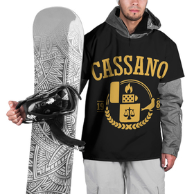 Накидка на куртку 3D с принтом Кассано знак в Курске, 100% полиэстер |  | весы | винченцо | зажигалка | кассано | мафия | сон джунки